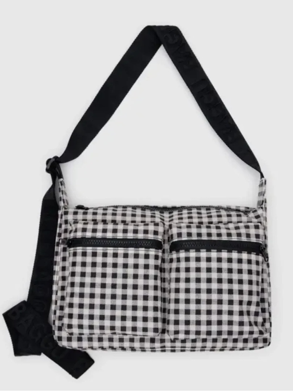 Baggu Cargo Crossbody - Black and White Gingham